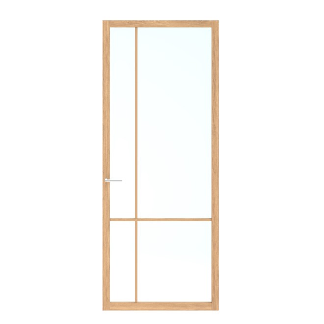 Binnendeur Skantrae SSL 14809 Blank Glas Natural Oak